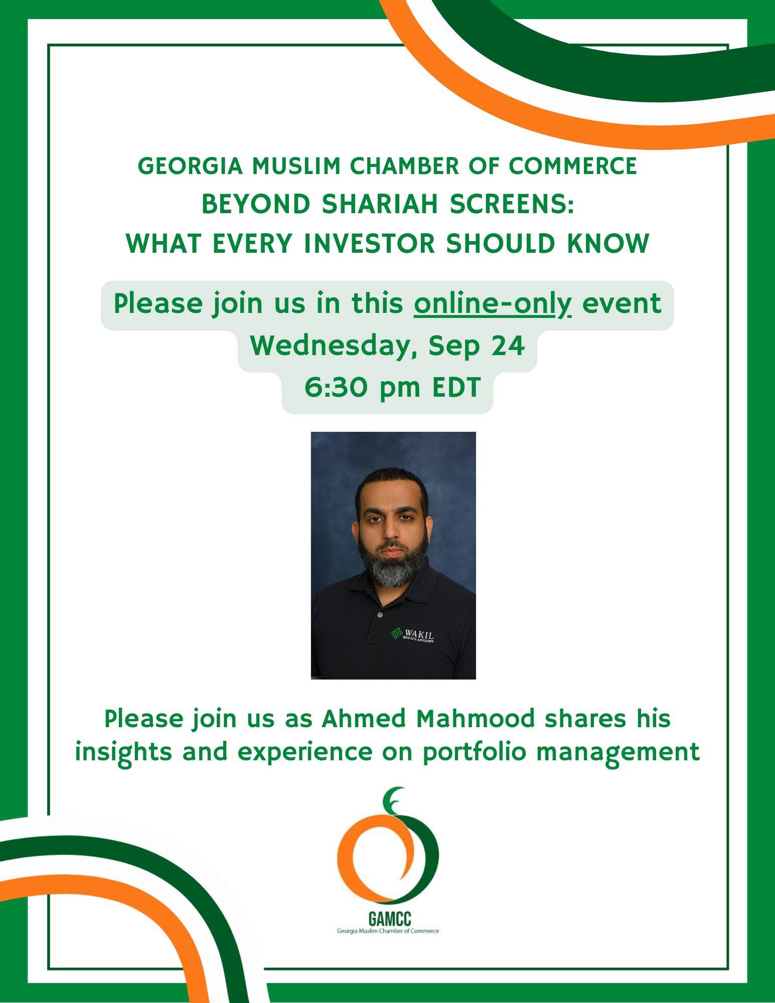 GAMCC September On-Line Learning Session